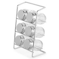 Porta Condimentos Forma Elegance em Aço Inox com 7 Peças - Cromado - 2