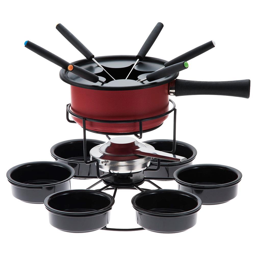 Aparelho de Fondue Giratório Forma Aspen 16 Peças - Vermelho - 1