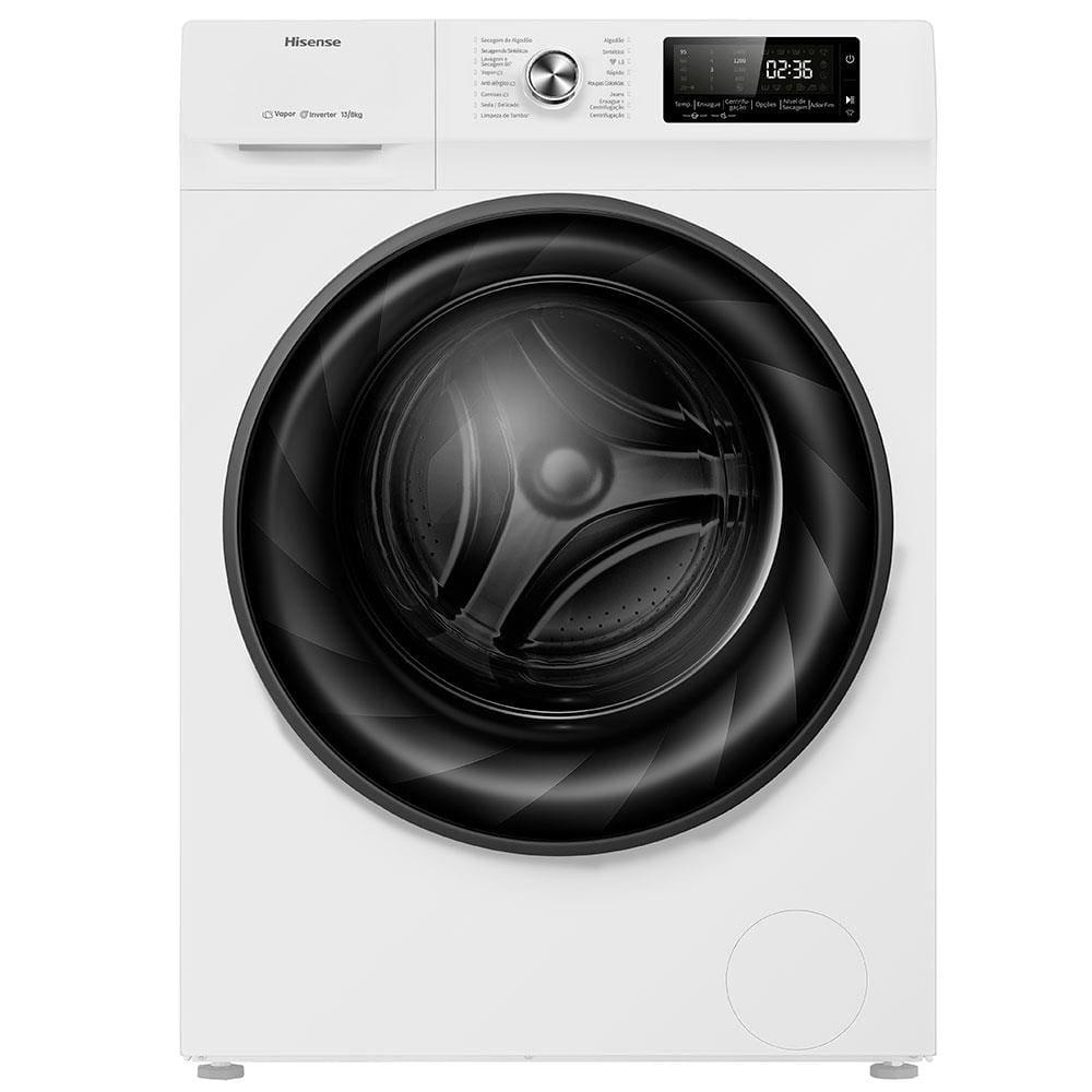 Lava e Seca Hisense WD5Q13 Branca com Motor Inverter e Função Steam – 13/8kg - 1