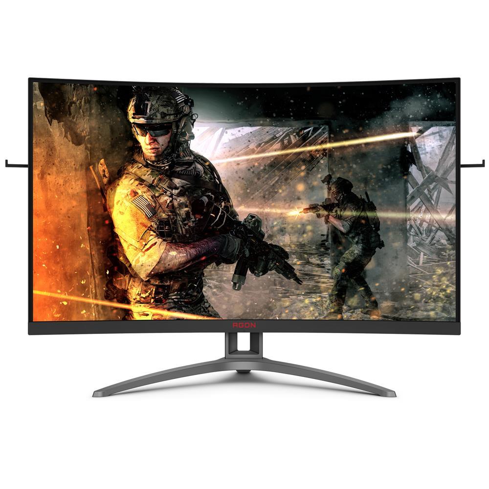 Monitor Gamer Curvo 31,5" AOC Agon AG323FCXE Tela Widescreen, Full HD,165Hz, 1ms e AMD FreeSync Premium - Preto - 2
