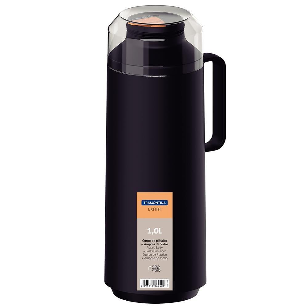 Garrafa Térmica Tramontina Exata em Polipropileno Preta – 1 L - 2
