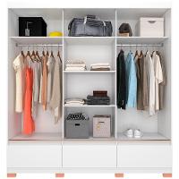 Guarda-Roupa Bartira Monza com 3 Portas de Correr e 3 Gavetas - 199,8cm de largura - 7