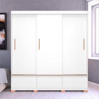 Guarda-Roupa Bartira Monza com 3 Portas de Correr e 3 Gavetas - 199,8cm de largura - 1