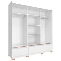 Guarda-Roupa Bartira Monza com 3 Portas de Correr e 3 Gavetas - 199,8cm de largura - 5