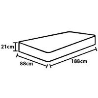 Colchão de Solteiro Ortobom New Caring com Europillow e Molas Nanolastic 21x88x188cm - Cinza/Branco - 2