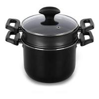 Cuscuzeira Multiflon Induct+ Antiaderente Quartzo Preta - 16 cm - 1