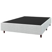 Base Box de Casal Umaflex New Itália com Revestimento em Jacquard - 38x138x188cm - Branco - 1