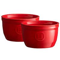 Conjunto Ramekins Emile Henry em Cerâmica 9x5,5 cm Vermelho - 2 Peças - 1