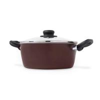 Caçarola Terracota Multiflon com Antiaderente de Alumínio - 22cm - 2