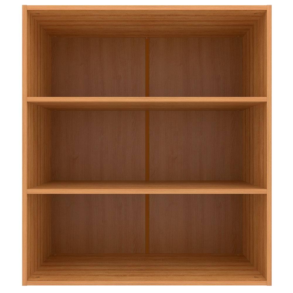 Armário Aéreo Bartira Cristal MDP 15mm com 2 Portas com Vidro e 2 Prateleiras - 80cm de largura - 3