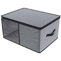 Organizador Euro Home para Cobertores e Edredons com Visor - Cinza - 1