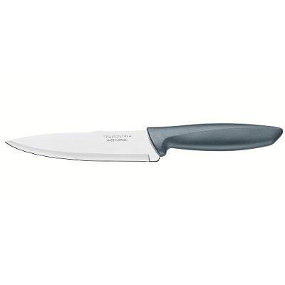 Faca 6" Chef Tramontina Plenus em Aço Inox - Cinza