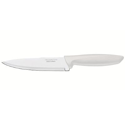 Faca 6" Chef Tramontina Plenus em Aço Inox - Off-White