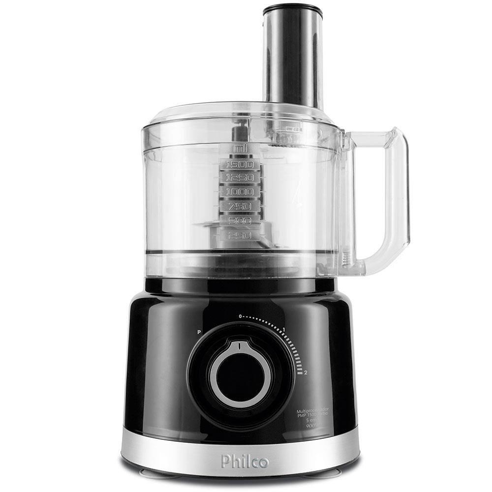Multiprocessador de Alimentos Philco Turbo 5 em 1 PMP1500P com 2 Velocidades 1000 W - Preto - 2