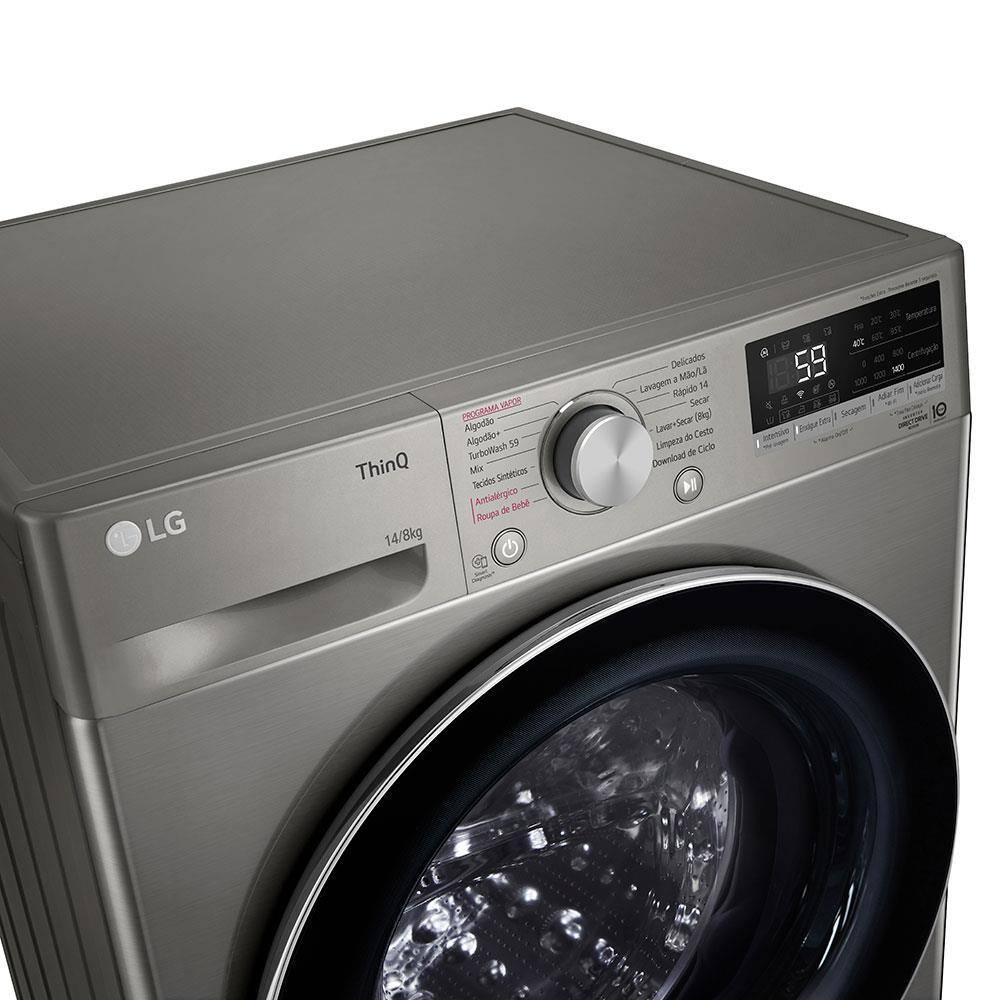 Lava e Seca LG 14Kg/8Kg Smart VC4 CV5014PC4 com Inteligência Artificial AI DD™ - Inox - 3