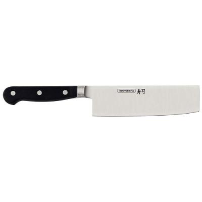 Faca 7" Nakiri Tramontina Sushi Gold em Aço Inox - Preta