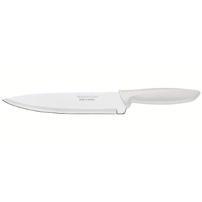 Faca 8" Chef Tramontina Plenus em Aço Inox - Off-White