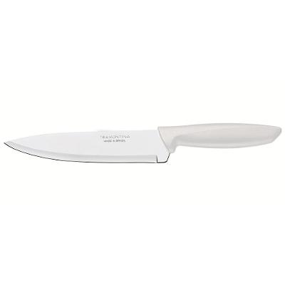 Faca 7" Chef Tramontina Plenus em Aço Inox - Off-White