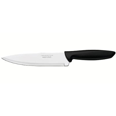 Faca 7" Chef Tramontina Plenus em Aço Inox - Preto