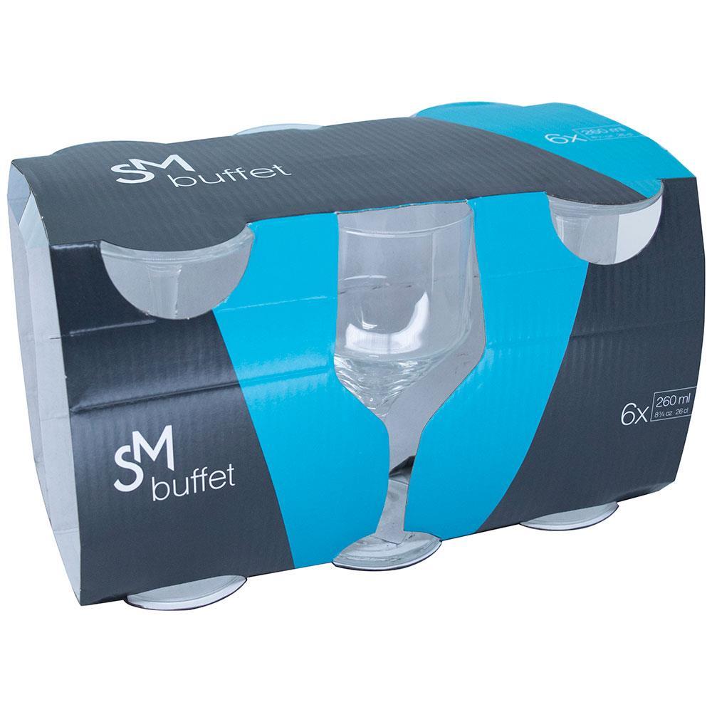Conjunto de Taças para Vinho SM Buffet 260 ml – 6 Peças - 3