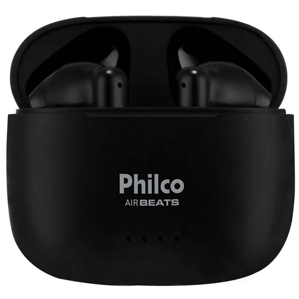 Fone de Ouvido Philco PFI200P Air Beats Auricular Bluetooth V5.3 IPX4 Preto - 1