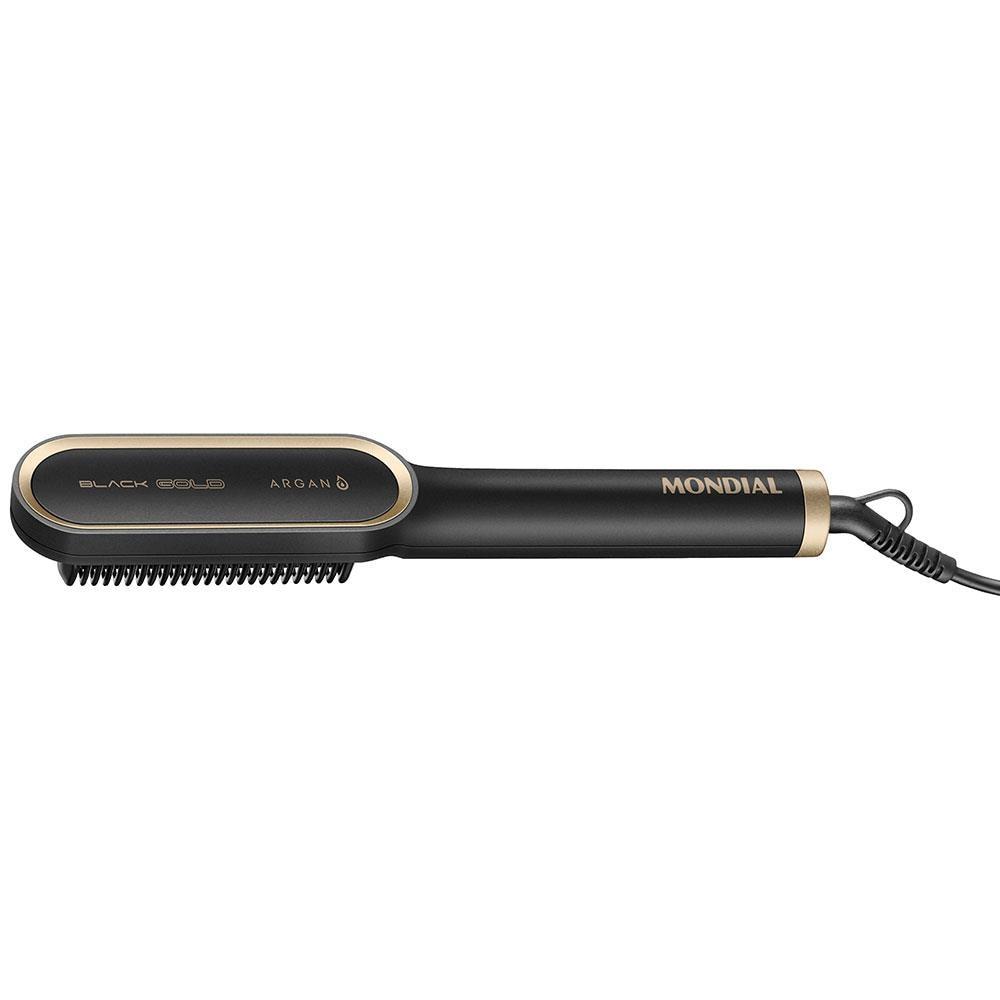 Escova Alisadora Mondial Black Gold Argan EA06 Cabo Giratório 230°C - Bivolt - 2