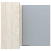 Armário Aéreo de Canto Bartira Cristal MDP 15mm com 1 Porta e 2 Prateleiras - 101,8cm de largura - 1