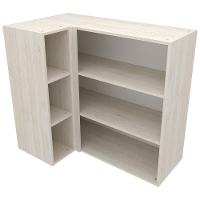 Armário Aéreo de Canto Bartira Cristal MDP 15mm com 1 Porta e 2 Prateleiras - 101,8cm de largura - 3