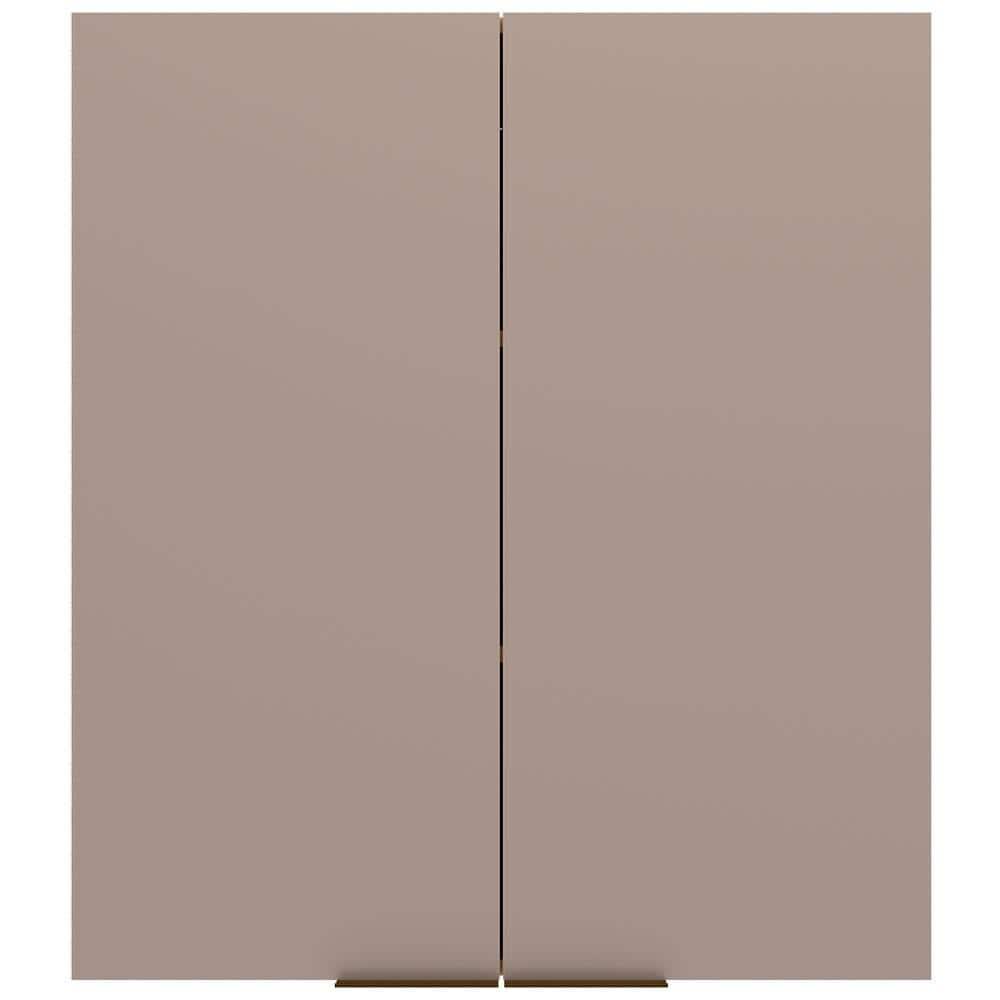 Armário Aéreo Bartira Cristal MDP 15mm com 2 Portas e 2 Prateleiras - 80cm de largura - 1