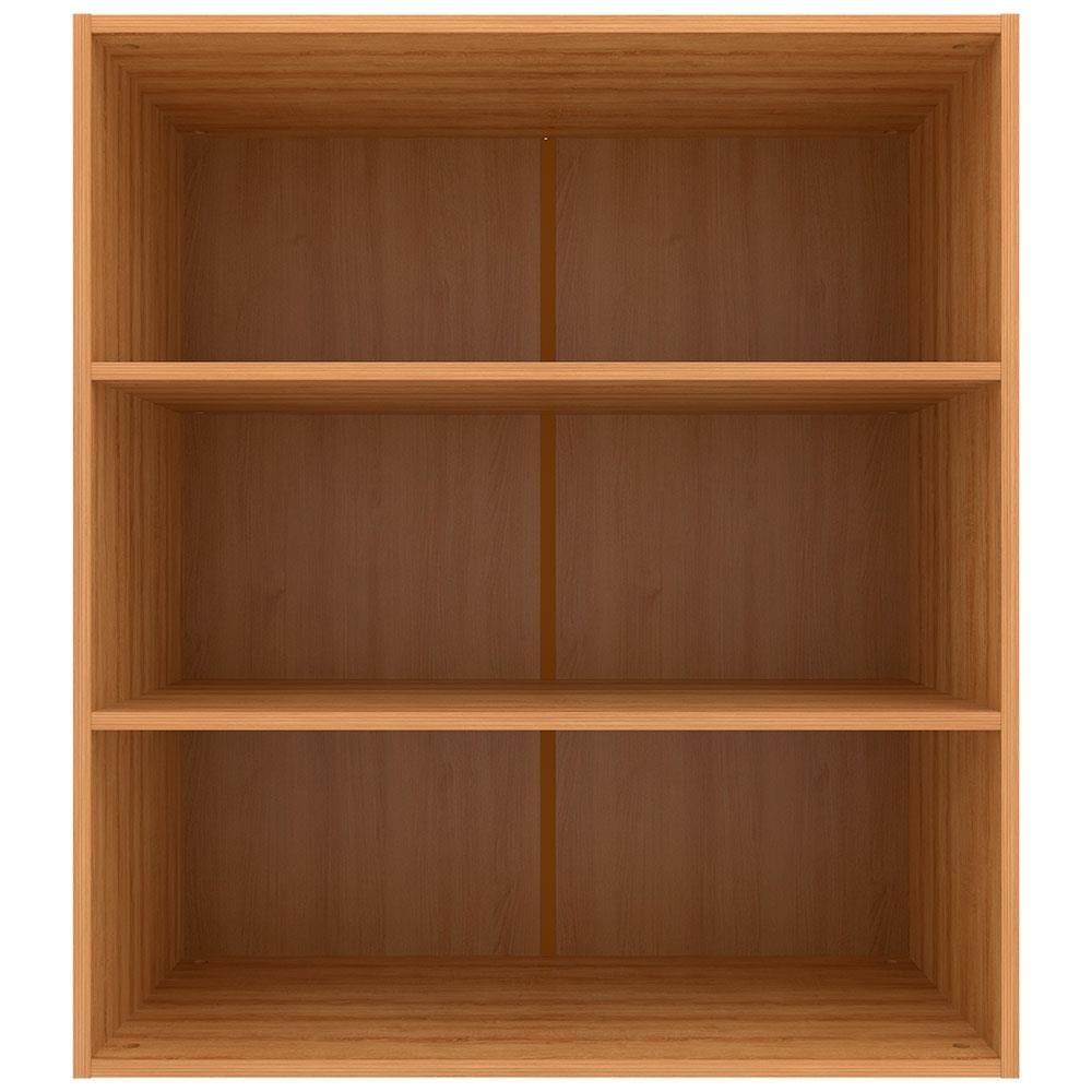 Armário Aéreo Bartira Cristal MDP 15mm com 2 Portas e 2 Prateleiras - 80cm de largura - 3