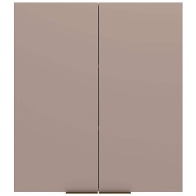 Armário Aéreo Bartira Cristal MDP 15mm com 2 Portas e 2 Prateleiras - 80cm de largura