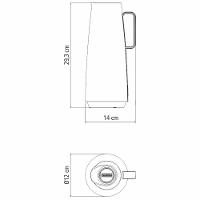 Bule Térmico Tramontina Exata em Polipropileno Preto – 1 L - 6