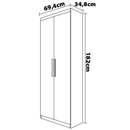 Sapateira Multiuso Bartira Dália UP com 4 Prateleiras, 2 Portas e Espaço para até 24 Calçados - 4