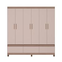 Guarda-Roupa Bartira Ilhéus com Cabideiro, 6 Portas de Bater, 3 Gavetas e 180cm de Largura - 11