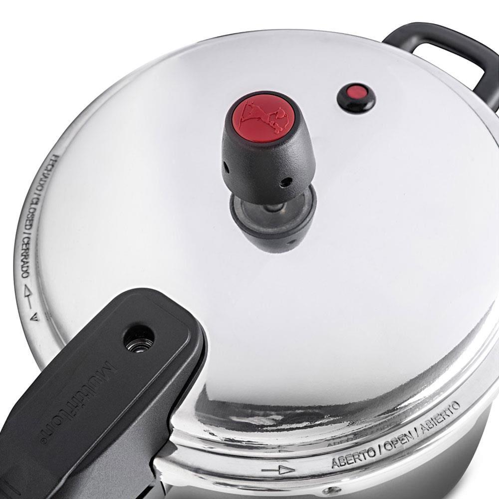 Panela de Pressão 4,5 Litros Multiflon Indução Induct+ em Alumínio e Revestimento Antiaderente - Preta - 3