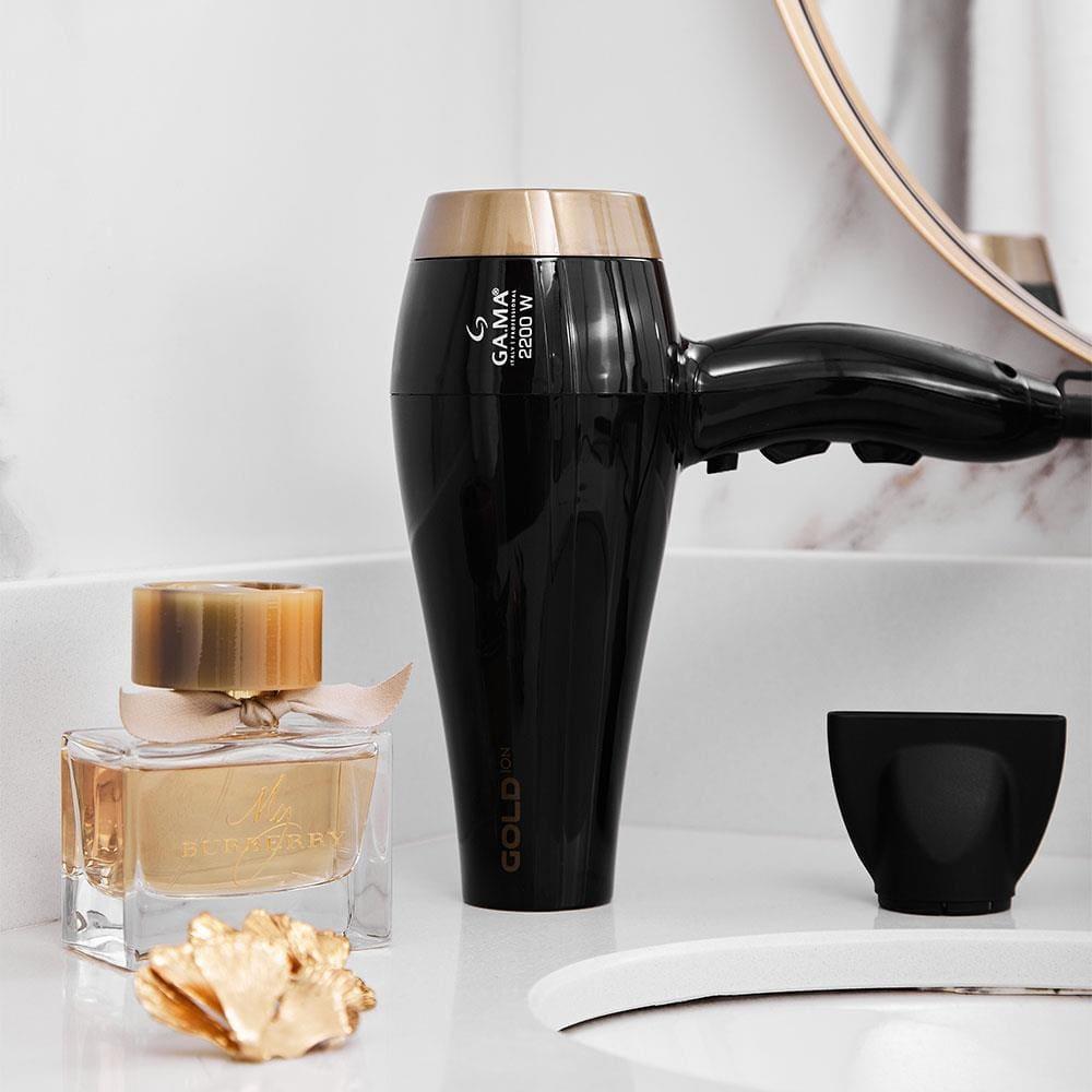 Secador de Cabelos GA.MA Italy Gold Íon Motor AC Profissional 2200W - Preto - 9