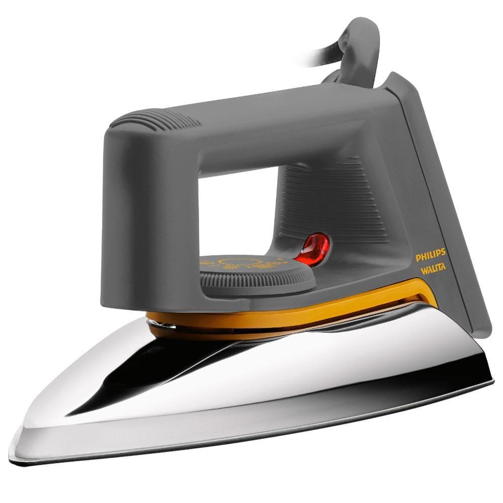 Ferro de Passar a Seco Philips Walita HD1172 com Controle de Temperatura e Ponta de Precisão - Cinza - 1