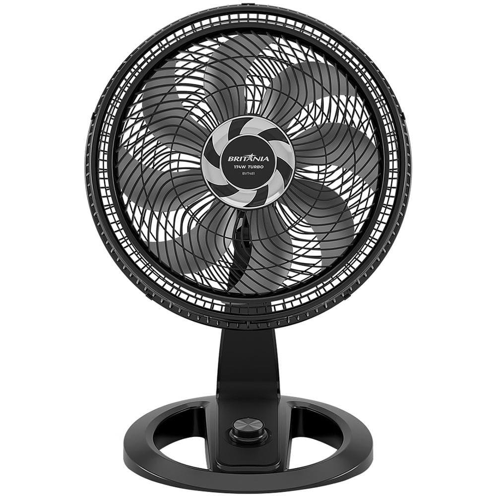 Ventilador de Mesa Britânia Maxx Force BVT481 47cm com 3 Velocidades e 8 Pás - Preto - 1