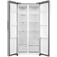 Geladeira Midea Side by Side MDR-S598FGA041 Frost Free com Painel Touch, Função Turbo e Conectividade Via App- Cor Inox Claro - 442 litros - 2