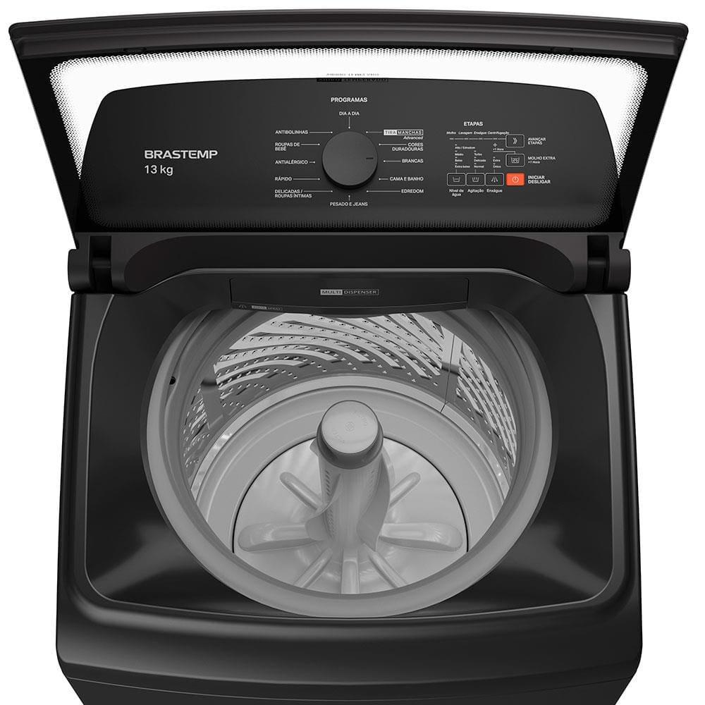 Lavadora de Roupas Brastemp BWK13A9 com Ciclo Tira Manchas Advanced e Ciclo Antibolinha Cinza Platinum - 13kg - 4