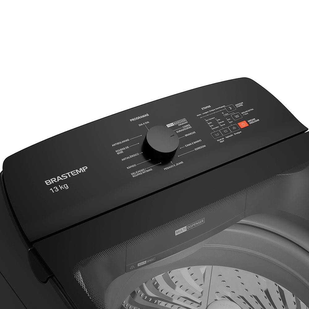 Lavadora de Roupas Brastemp BWK13A9 com Ciclo Tira Manchas Advanced e Ciclo Antibolinha Cinza Platinum - 13kg - 7