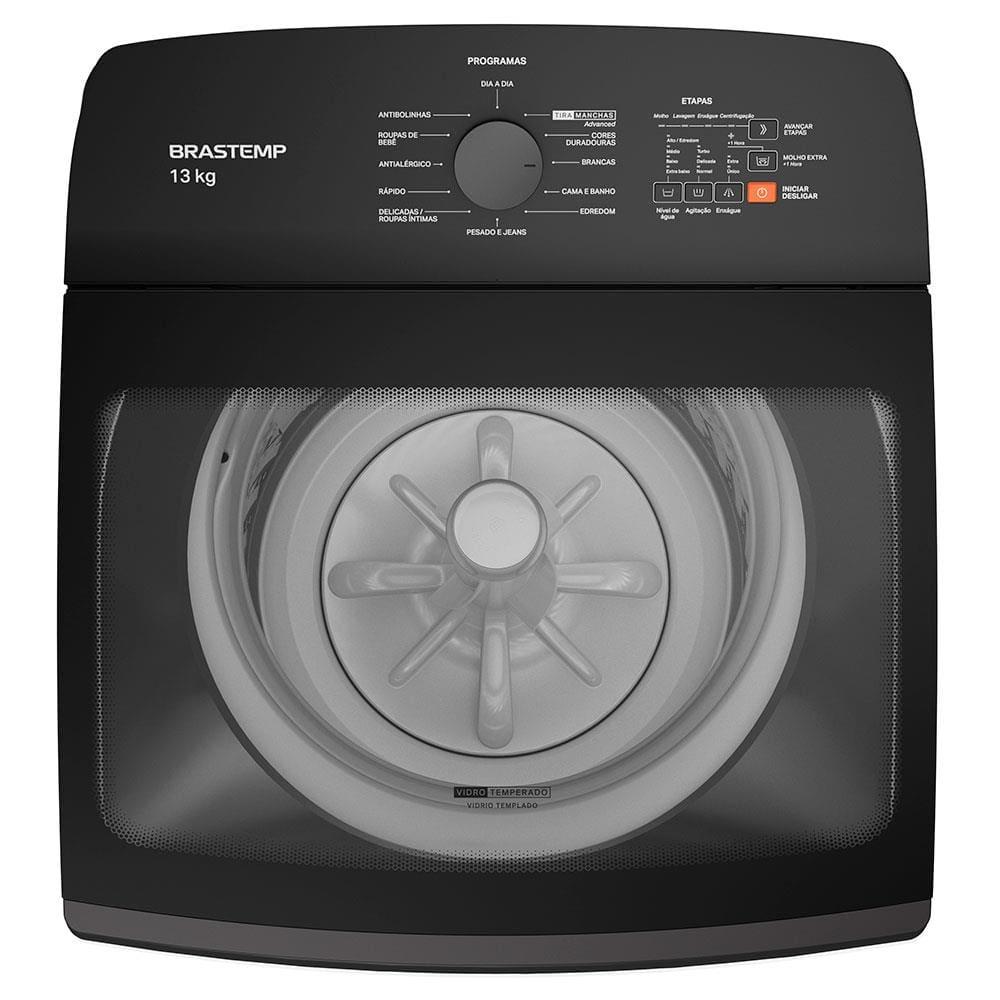 Lavadora de Roupas Brastemp BWK13A9 com Ciclo Tira Manchas Advanced e Ciclo Antibolinha Cinza Platinum - 13kg - 2