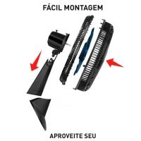 Ventilador de Parede Arno Xtreme Force Breeze VB51 50cm com 3 Velocidades e 6 Pás - Preto - 6