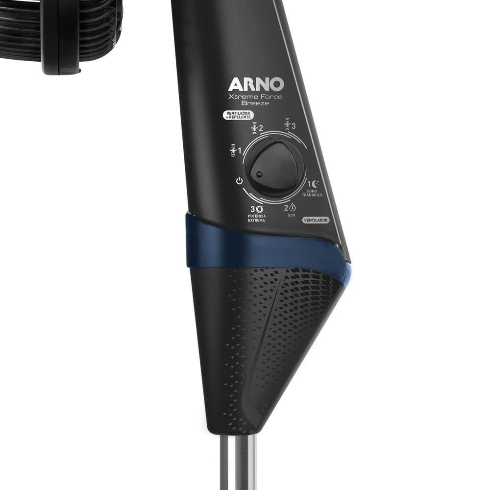 Ventilador de Coluna Arno Xtreme Force Breeze VB5C 40cm Repelente Líquido e 6 Pás - Preto - 8
