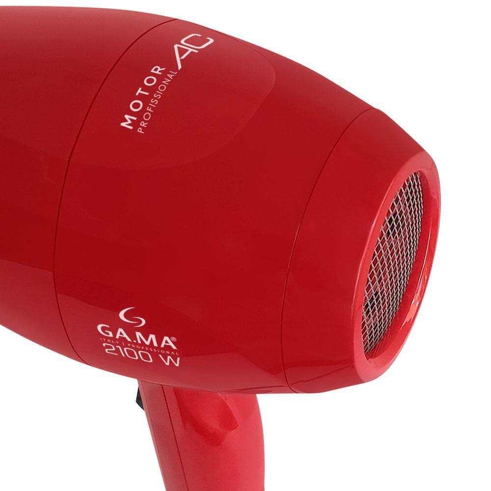 Secador de Cabelos GA.MA Italy Lichia Ceramic Íon Motor AC Profissional 2100W - Vermelho - 8