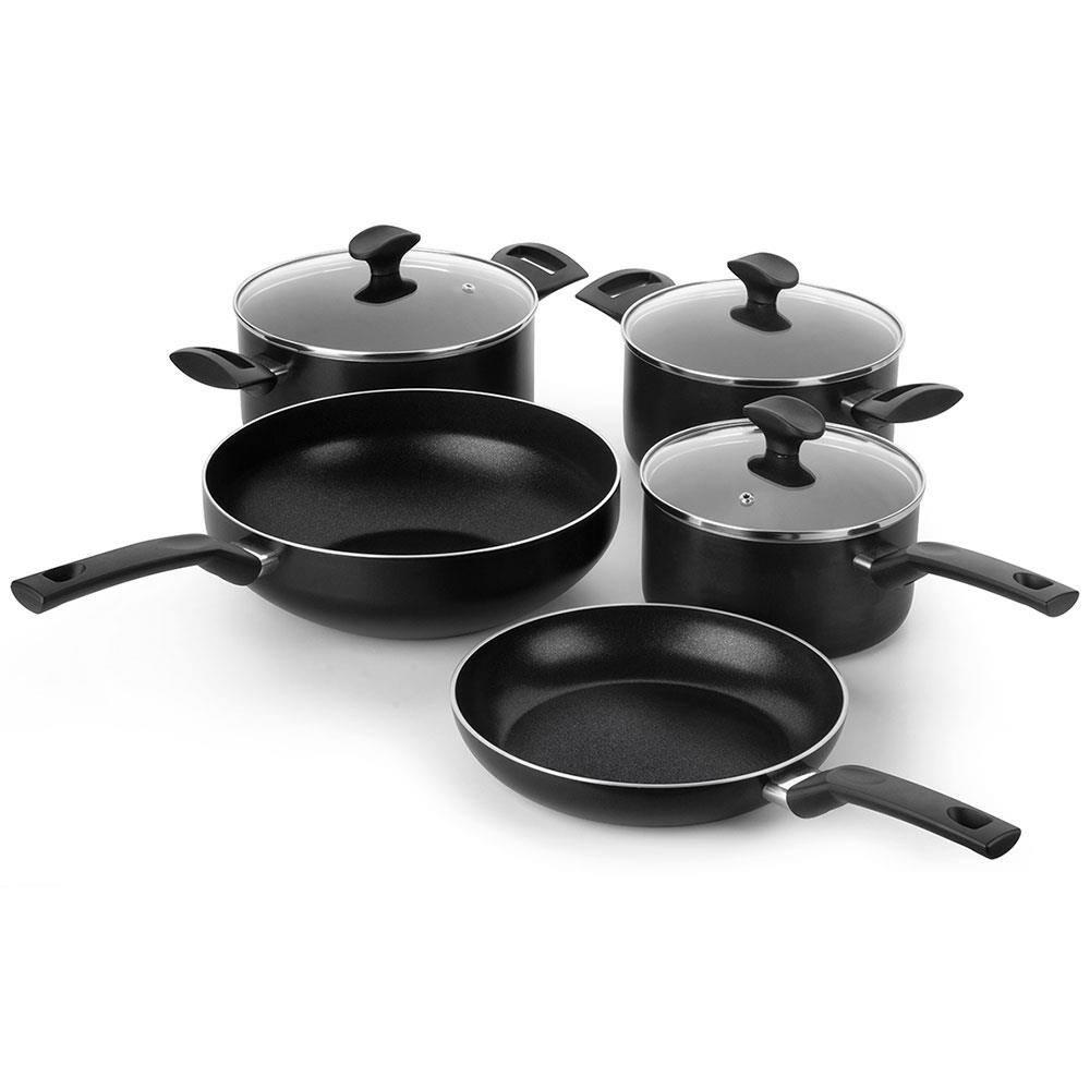 Conjunto de Panelas 5 Peças Multiflon Induct+ com Revestimento Antiaderente Quartzo, Fundo de Indução e Tampas com Saída de Vapor - Preto - 2