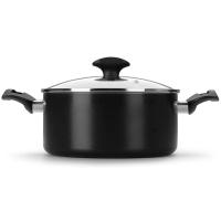 Conjunto de Panelas 5 Peças Multiflon Induct+ com Revestimento Antiaderente Quartzo, Fundo de Indução e Tampas com Saída de Vapor - Preto - 6