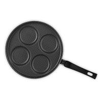Frigideira para Ovos Multiflon Gourmet com Revestimento Antiaderente Ultra 7 Preta e Tampa - 26 cm - 5