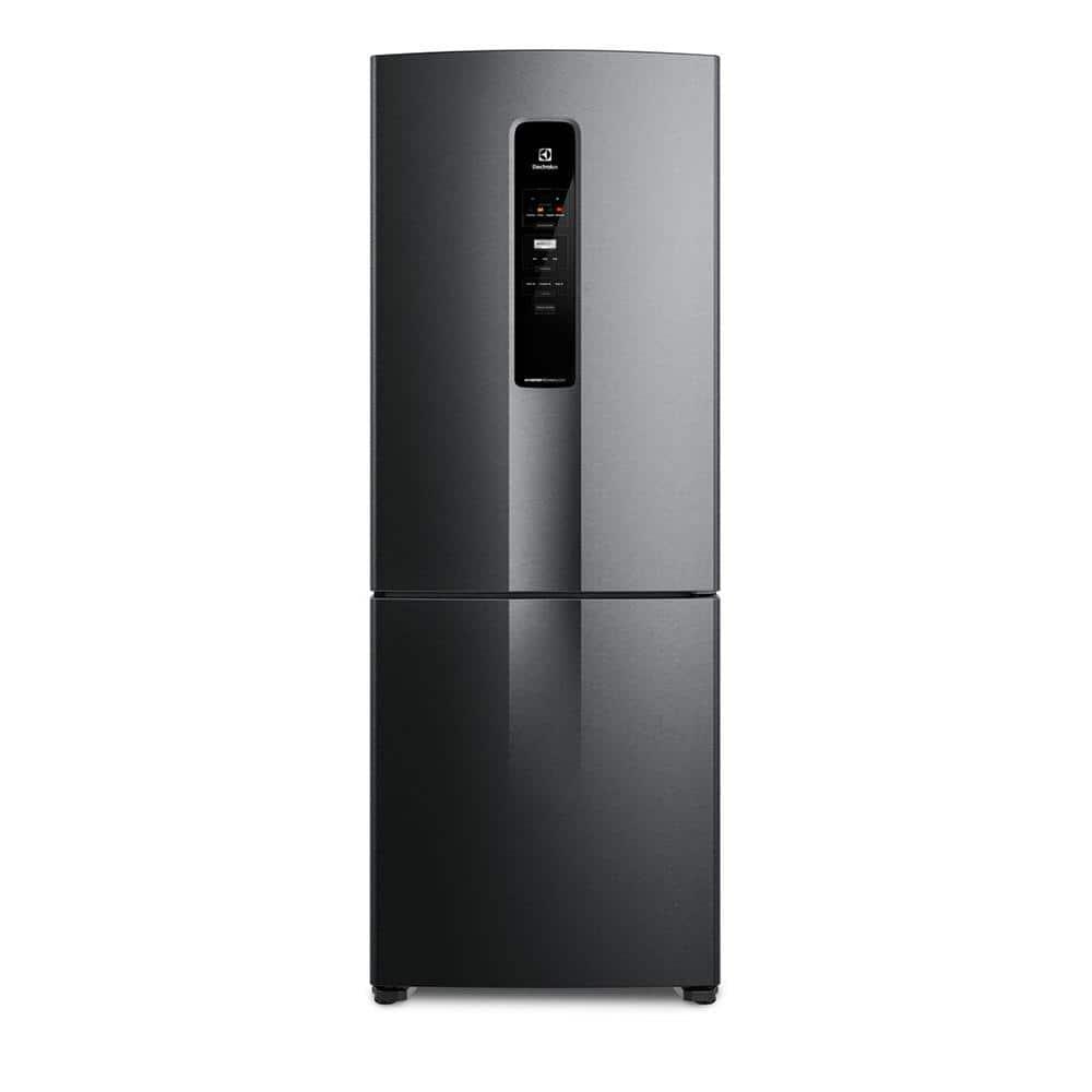 Geladeira Electrolux IB7B Frost Free Inverse Efficient com AutoSense Black Inox - 490L - 1