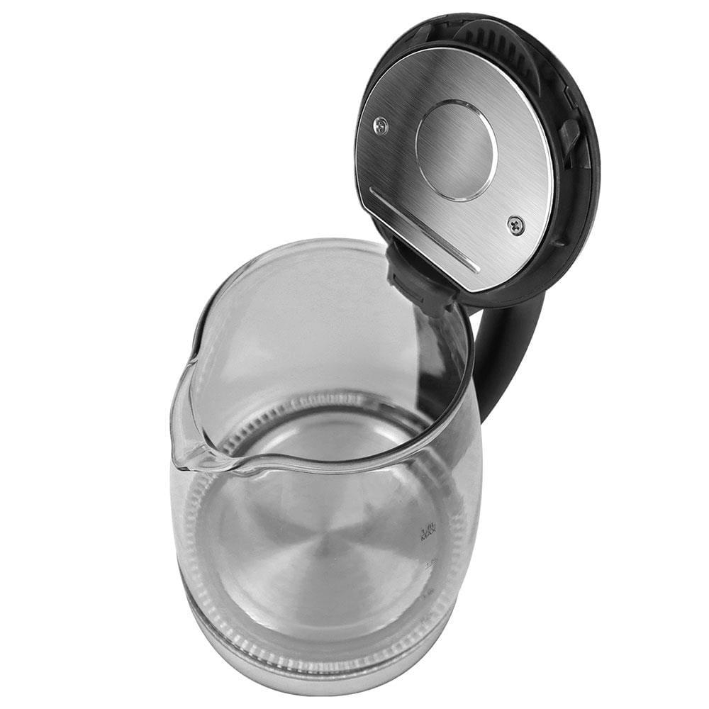 Chaleira Elétrica Britânia BCH11 Glass 1,8 L – Transparente/ Preta/Inox - 6